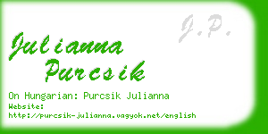 julianna purcsik business card